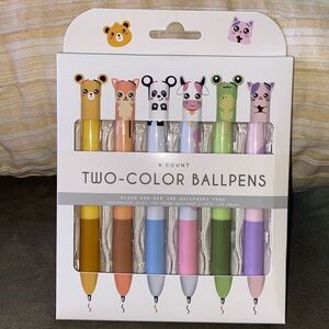 Animal pens 2 color ballpoint